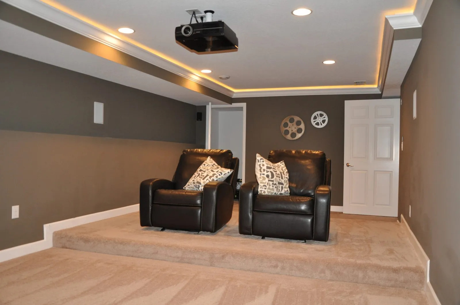 Finished basement remodel by BN Builders