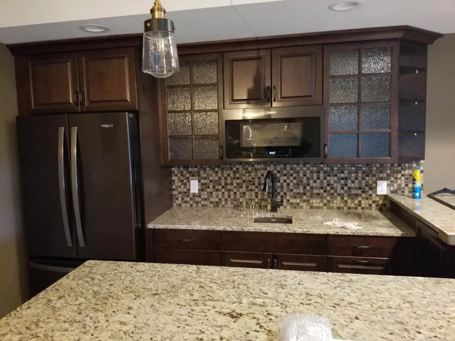 Full basement kitchen, Chanhassen MN by BN Builders