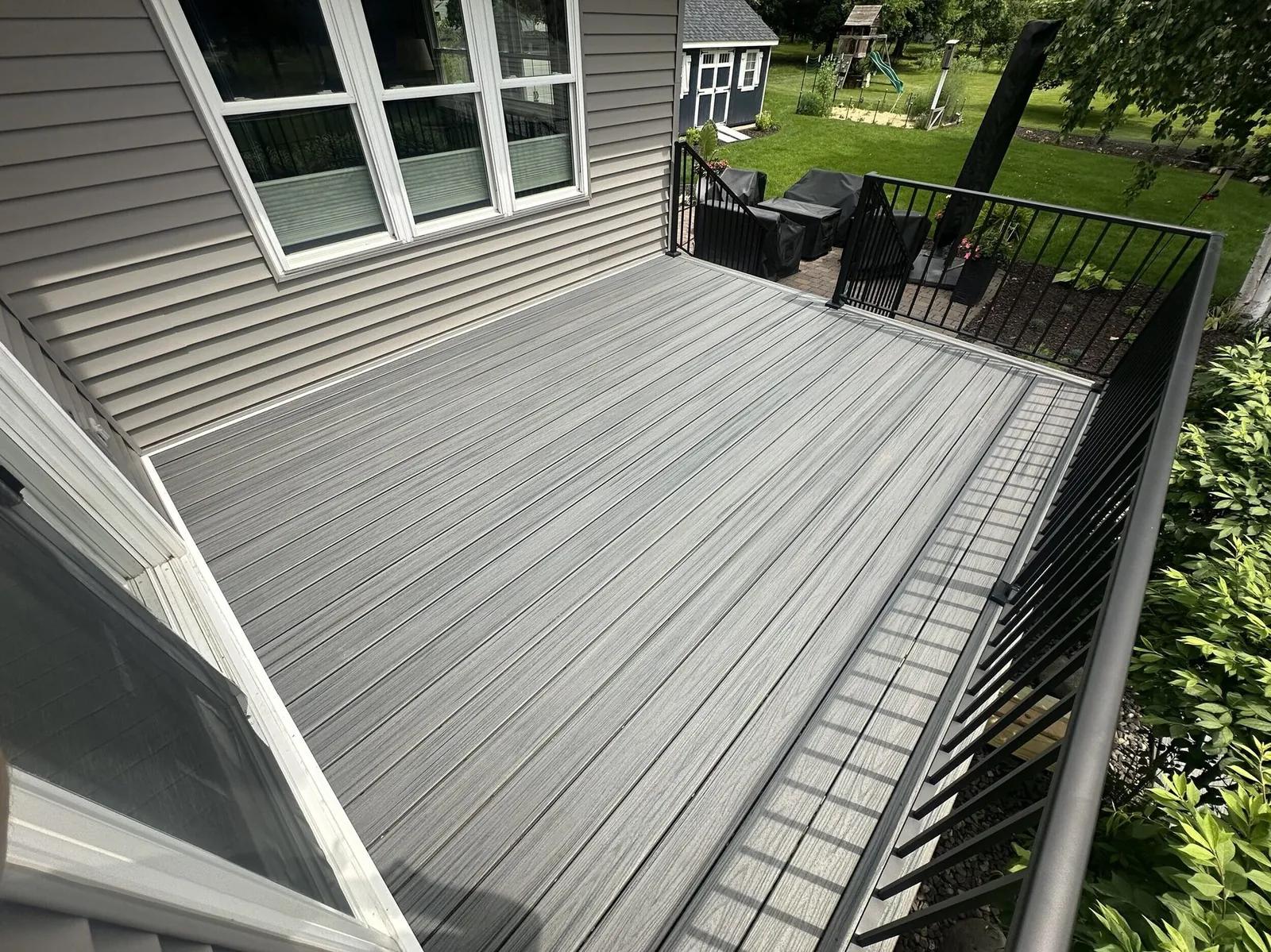 Tropical island mist trex transcend deck after lakeville MN by BN Builders